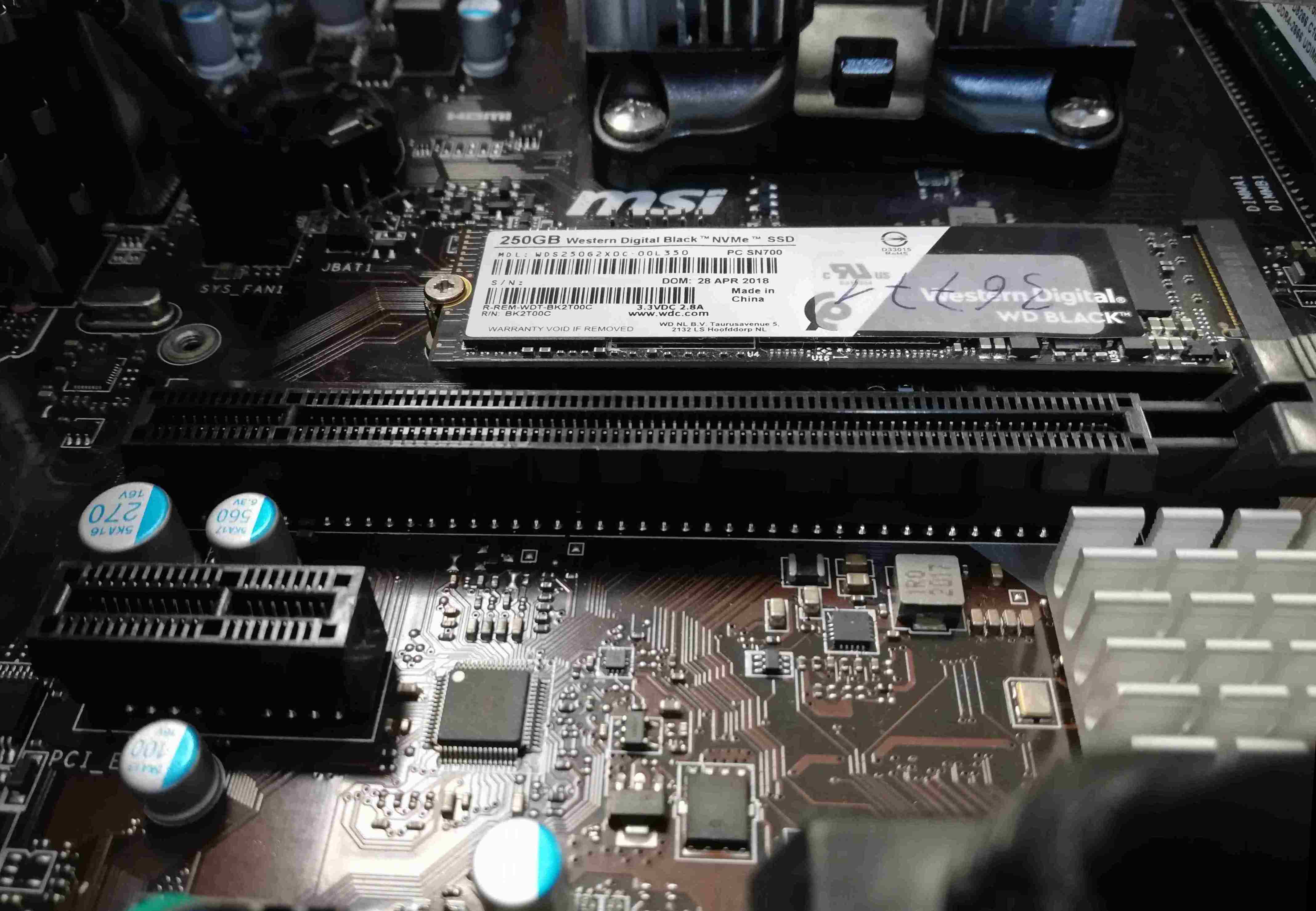 M.2SSD im Maoinboardslot